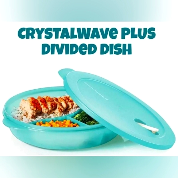 Crystal wave Tupperware divider dish - Picture 3 of 3